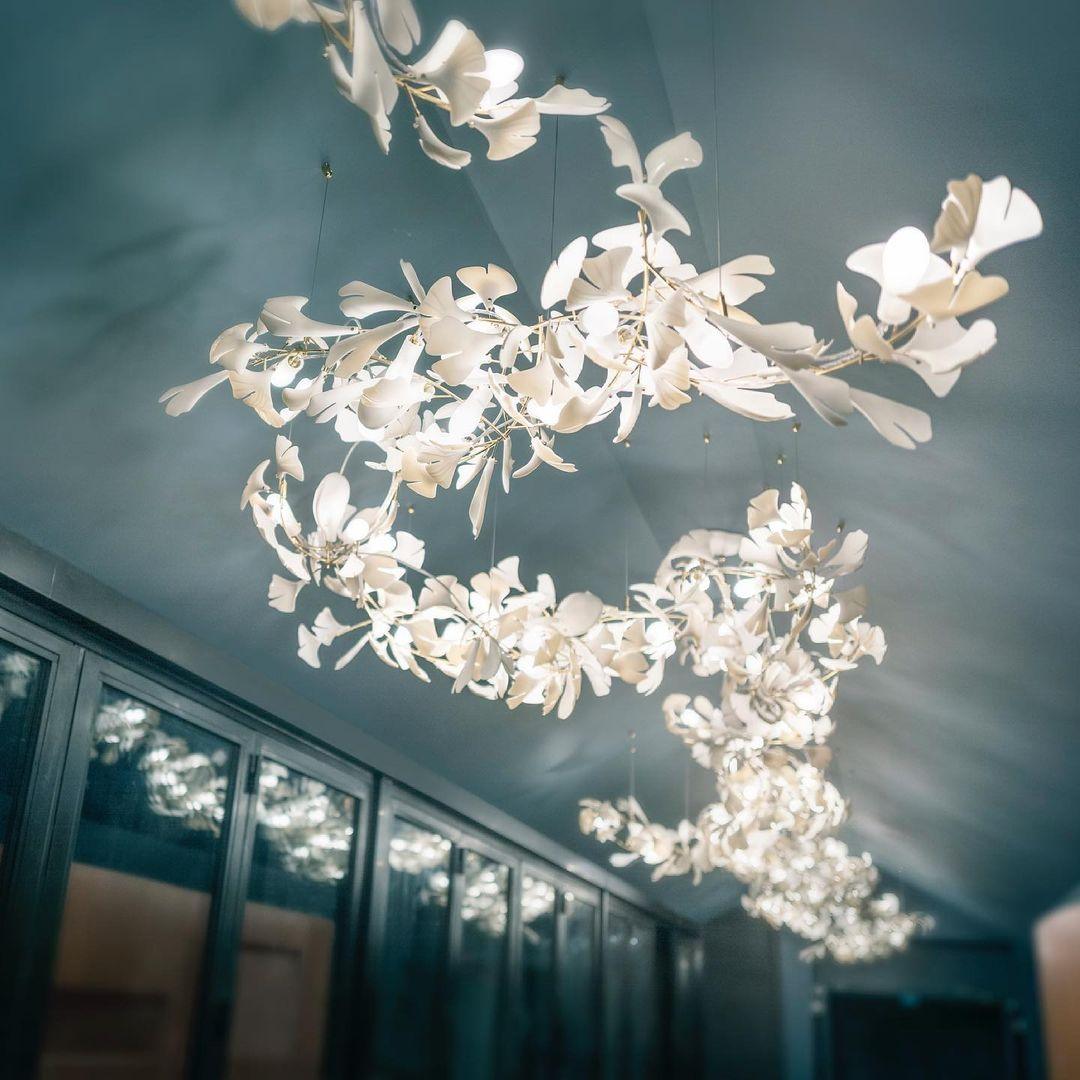 Gingko Ceramic Chandelier C
