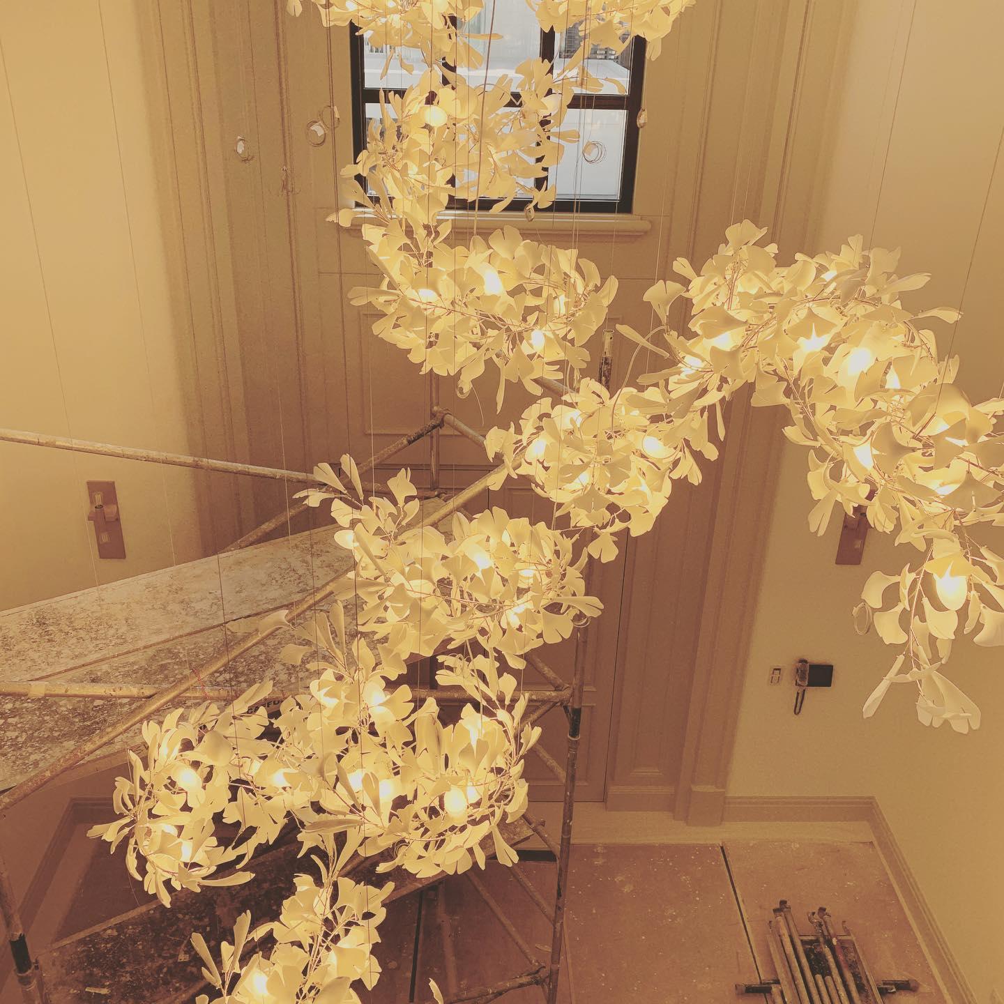 Gingko Ceramic Chandelier C
