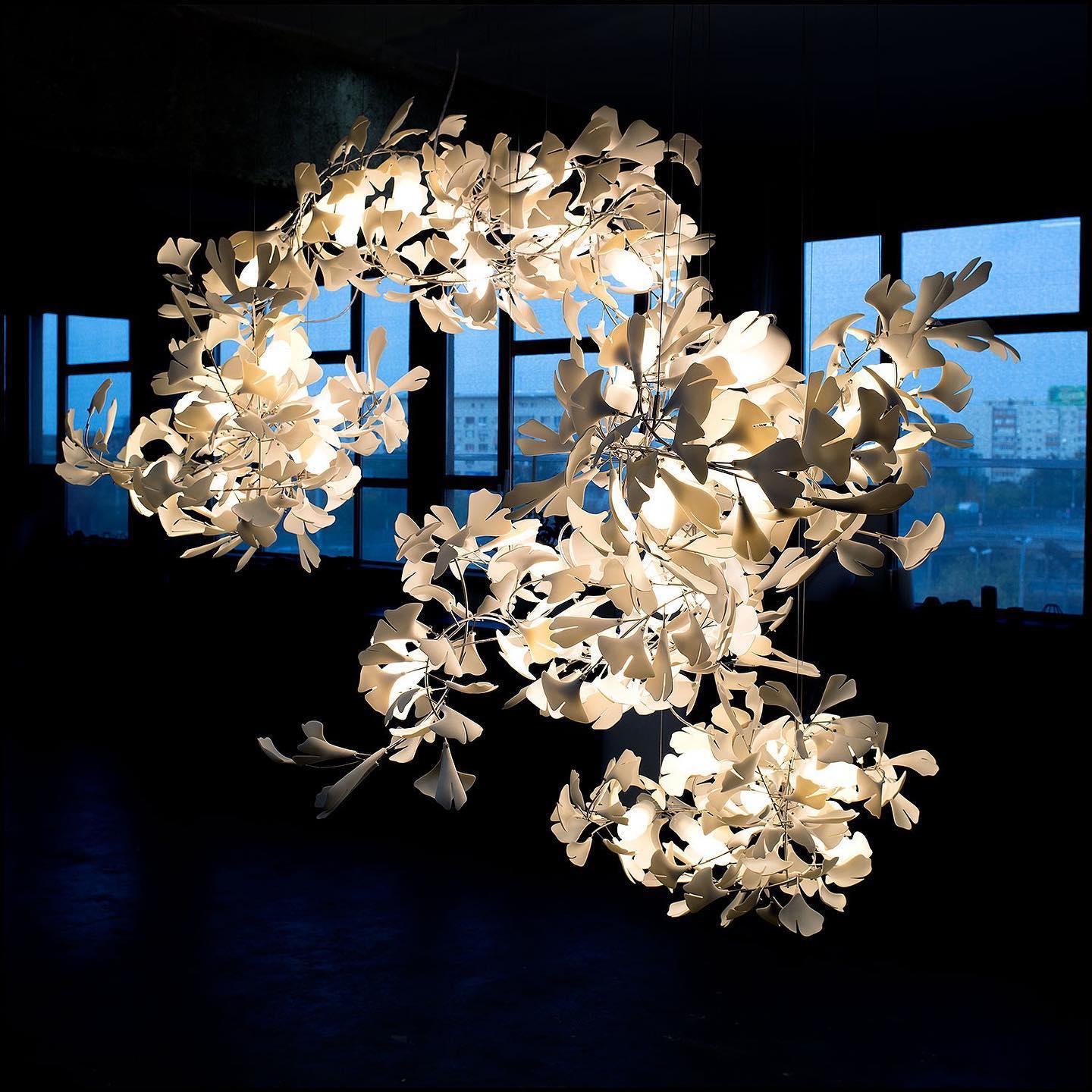 Gingko Ceramic Chandelier C