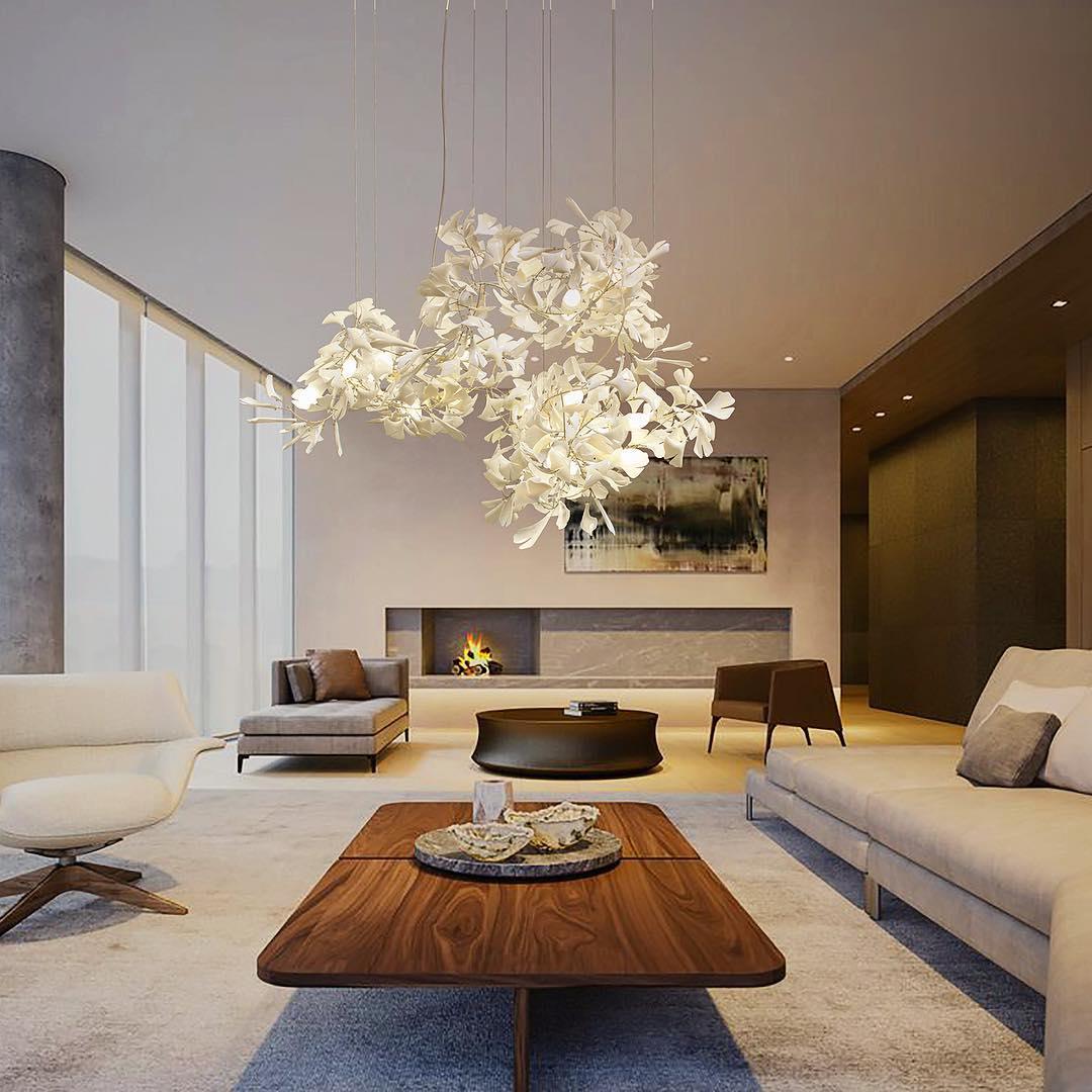 Gingko Ceramic Chandelier C