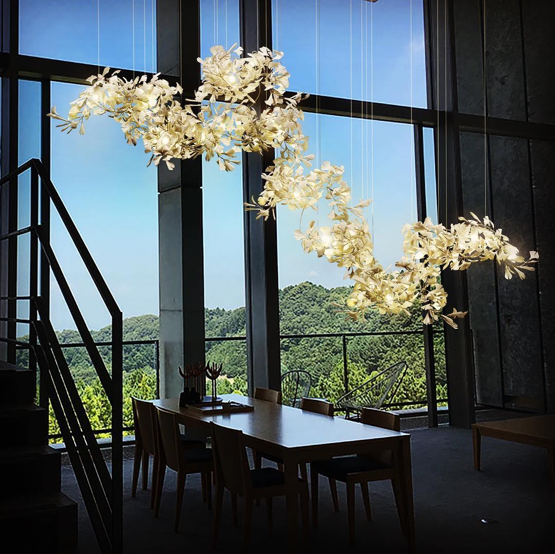 Gingko Ceramic Chandelier C