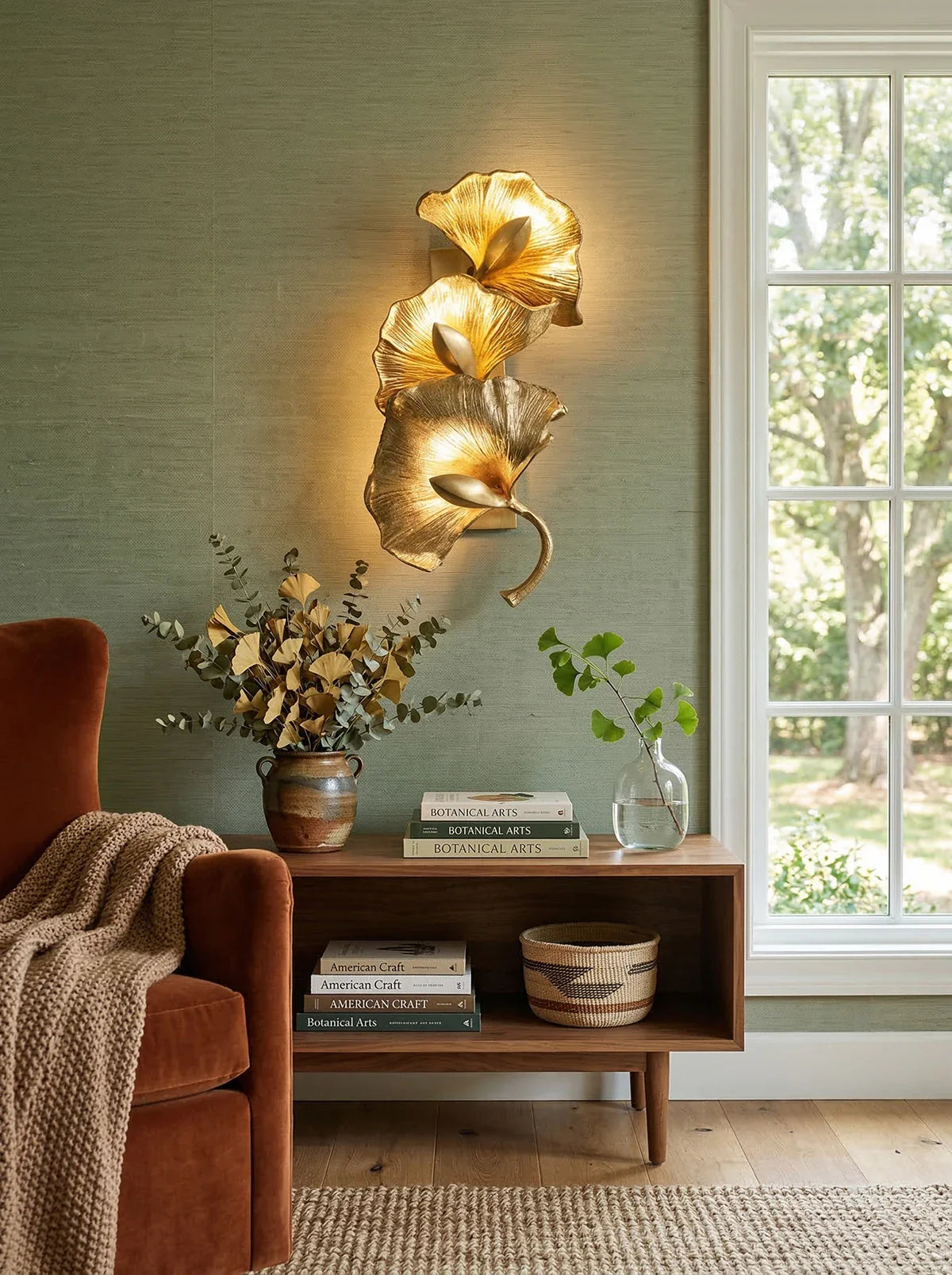 Ginkgo Leaf Wall Lamp