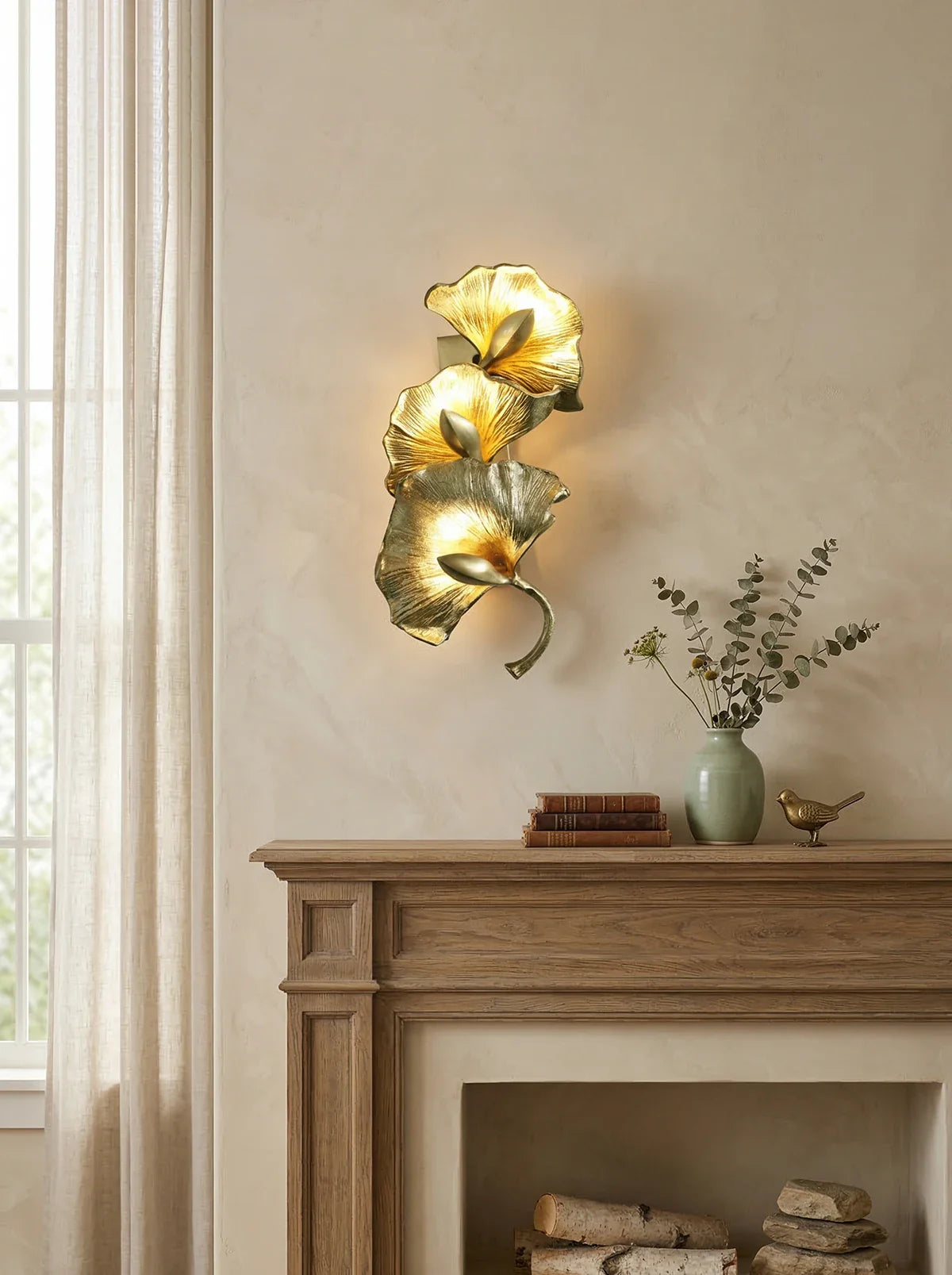 Ginkgo Leaf Wall Lamp