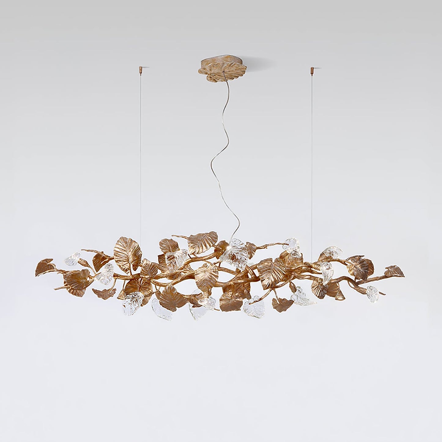 Gold Leaf Chandelier