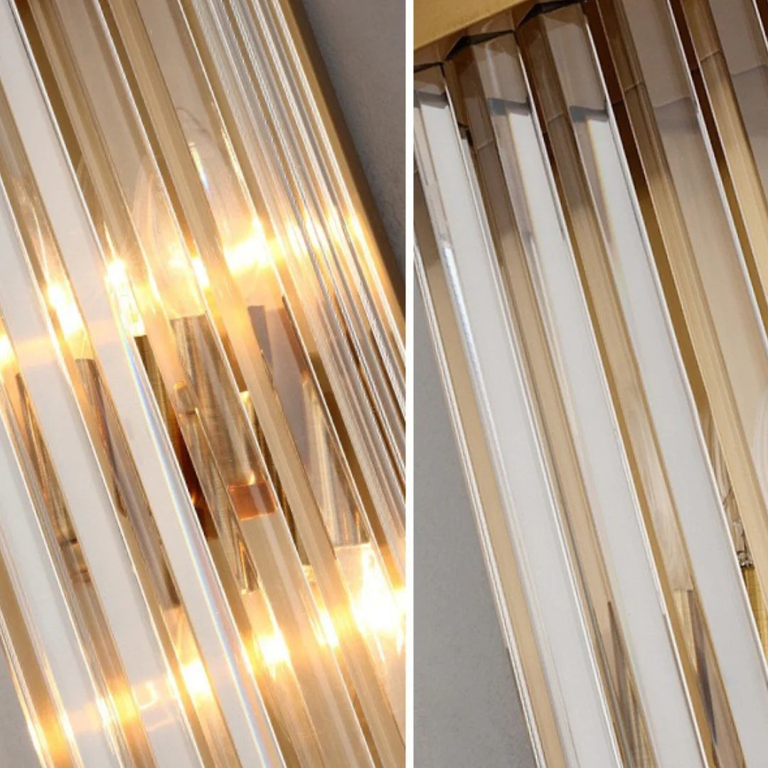 Golden Crystal Wall Lamp