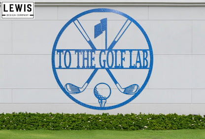 Personalized Golf Metal Sign | Custom Golf Monogram Wall Art