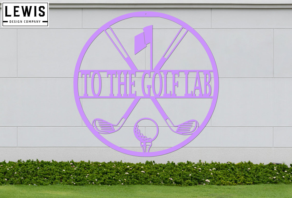 Personalized Golf Metal Sign | Custom Golf Monogram Wall Art