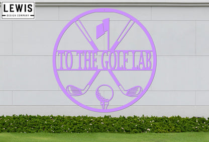 Personalized Golf Metal Sign | Custom Golf Monogram Wall Art