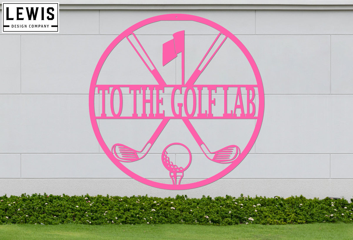 Personalized Golf Metal Sign | Custom Golf Monogram Wall Art