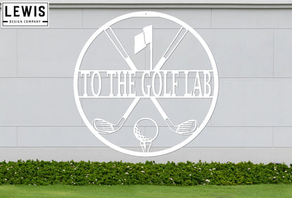 Personalized Golf Metal Sign | Custom Golf Monogram Wall Art