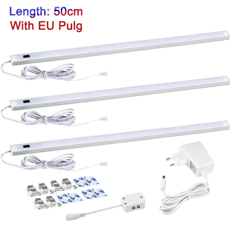 5W/6W/7W LED Under Cabinet Light Hand Sweep Switch PIR Motion Sensor Lamp Under Cabinet led lights for kitchen LED Night Lights