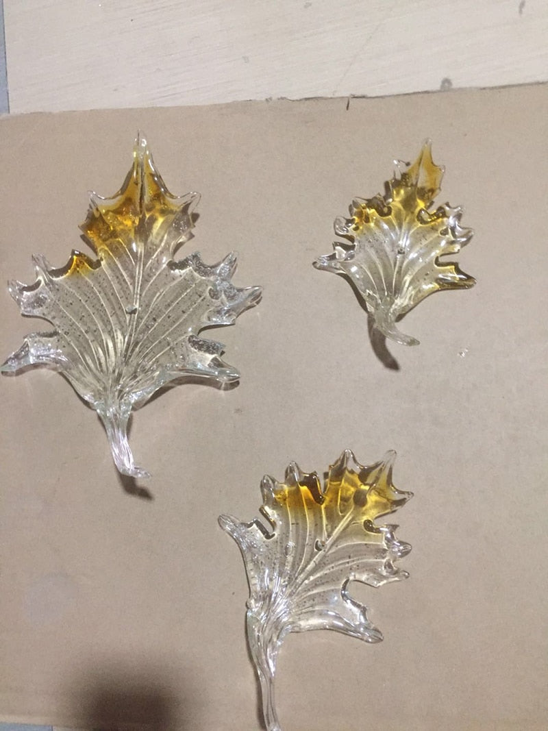 Maple Leaf Glass Chandelier