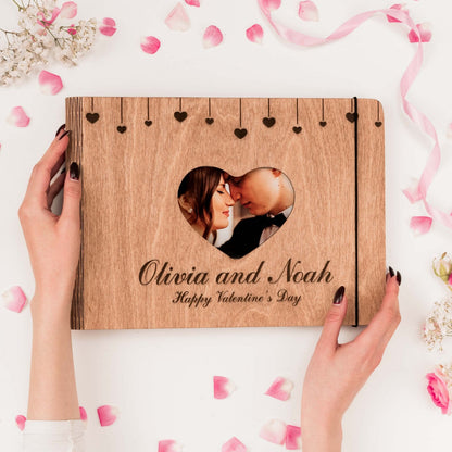 Wooden Album Heart