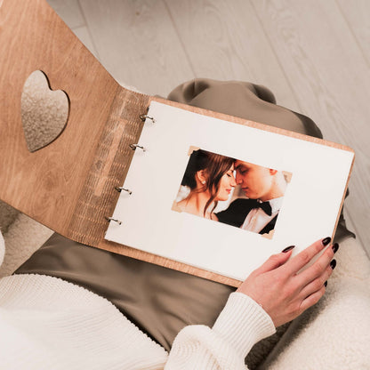 Wooden Album Heart