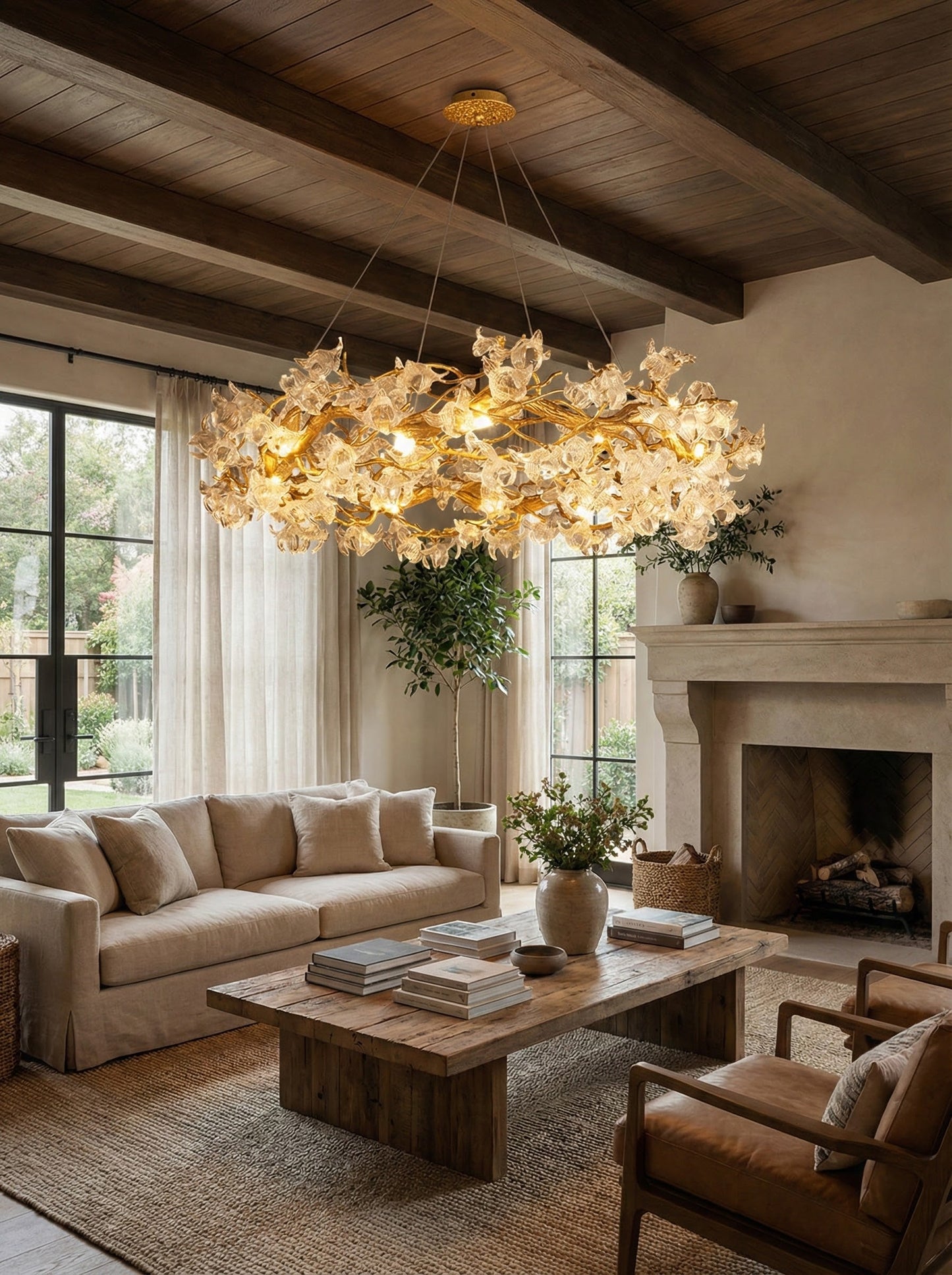 Hibiscus Flower Chandelier