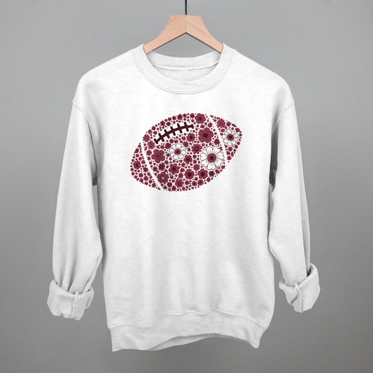 Floral Football Maroon