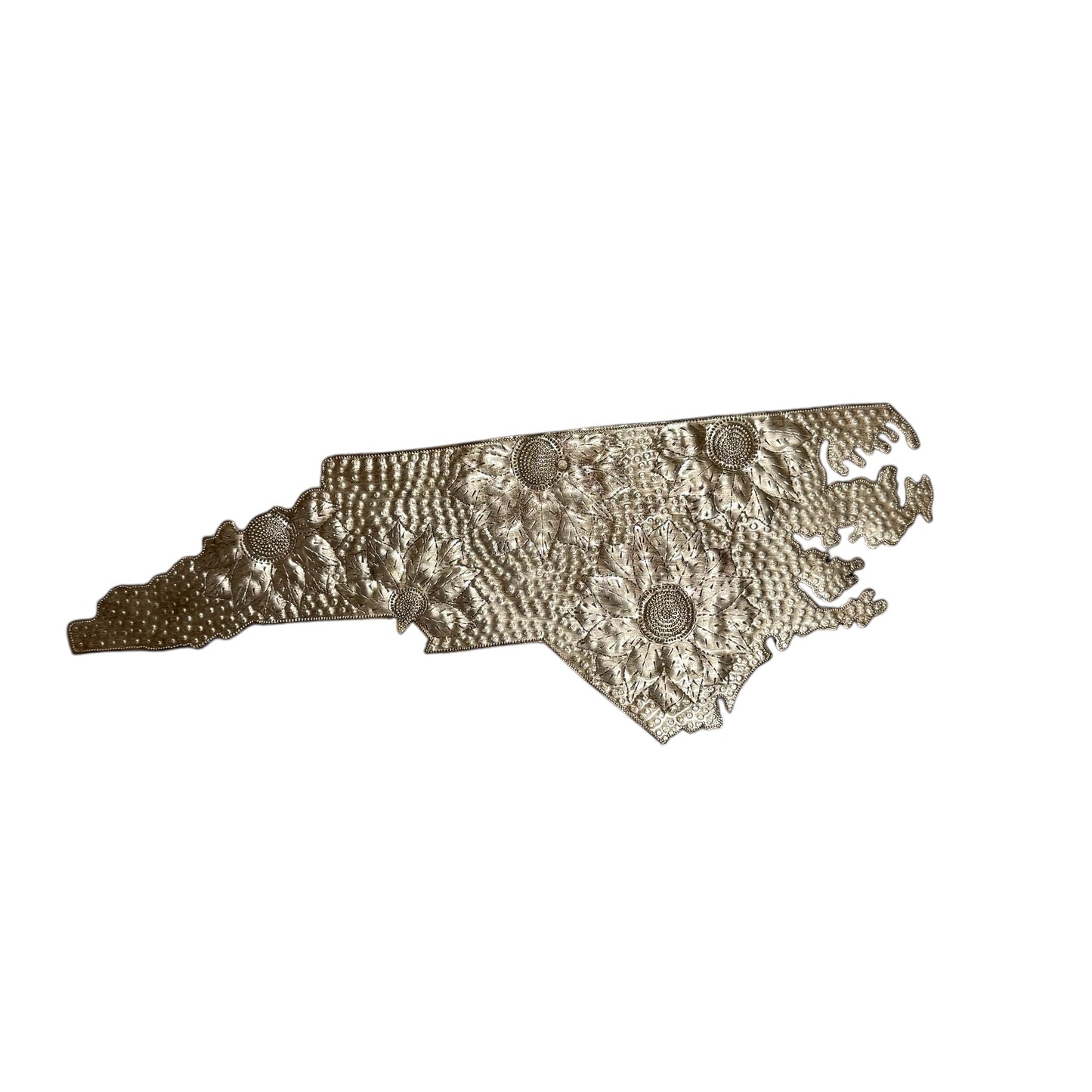 North Carolina Floral Metal Art