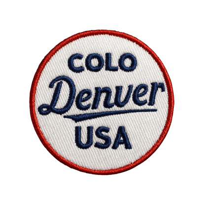 Denver USA Embroidered Iron On Patch