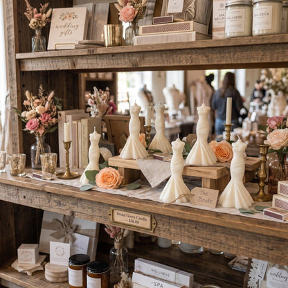 Wedding Dress Candle | Soy Wax Candle | Bridal Candle