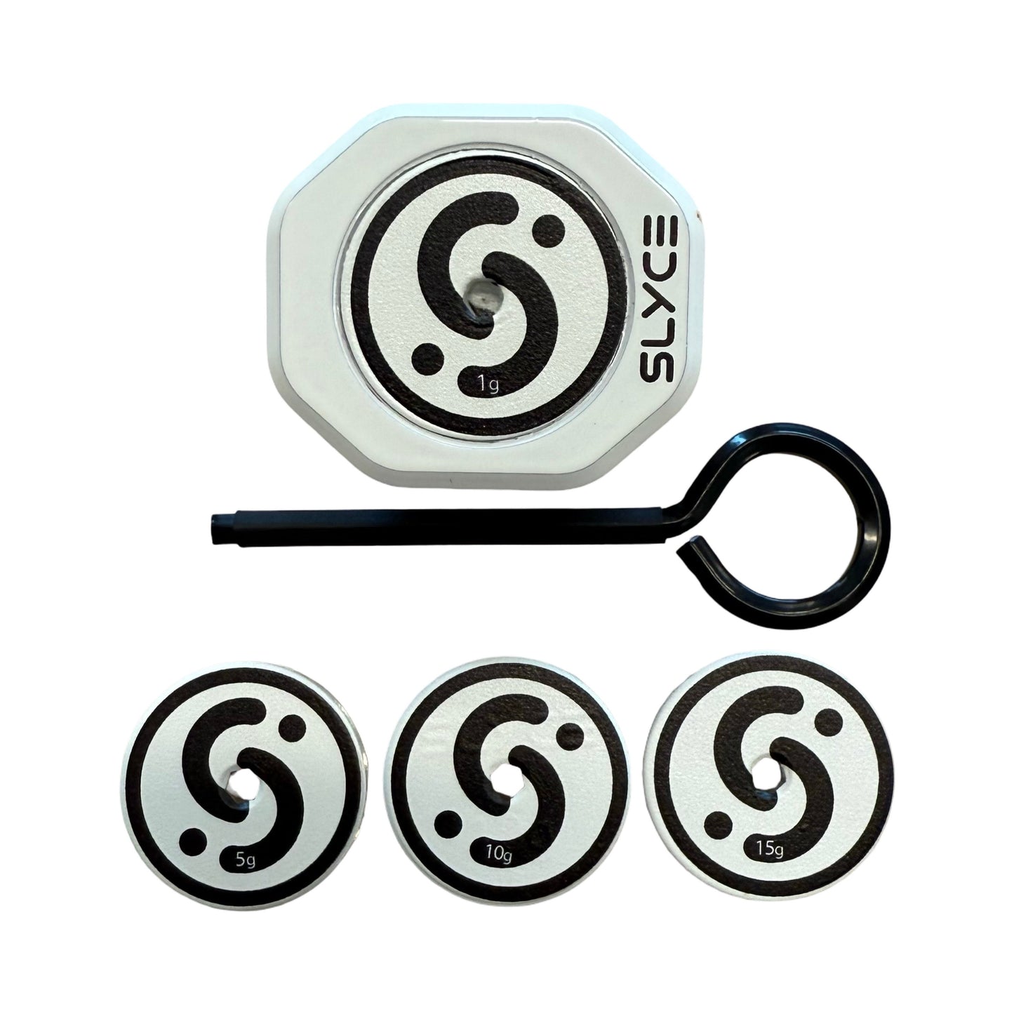 SLYCE Externally Adjustable Weighted SpeedCap (21g-36g) Pickleball Paddle Weighted Butt Cap