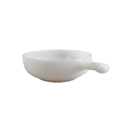 Vintage Milk Glass - Baking Dish with Handle