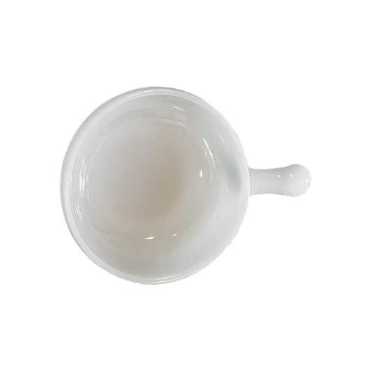 Vintage Milk Glass - Baking Dish with Handle
