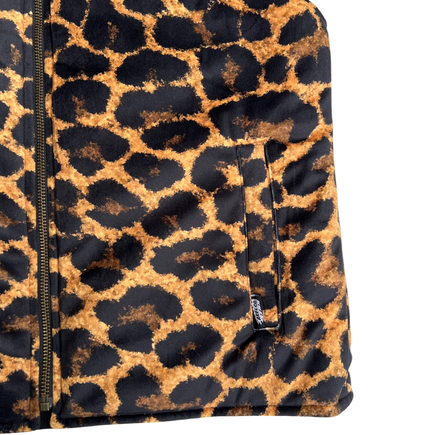 Leopard Motorcycle Vest