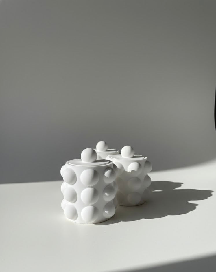 Sculpted Dot Candle