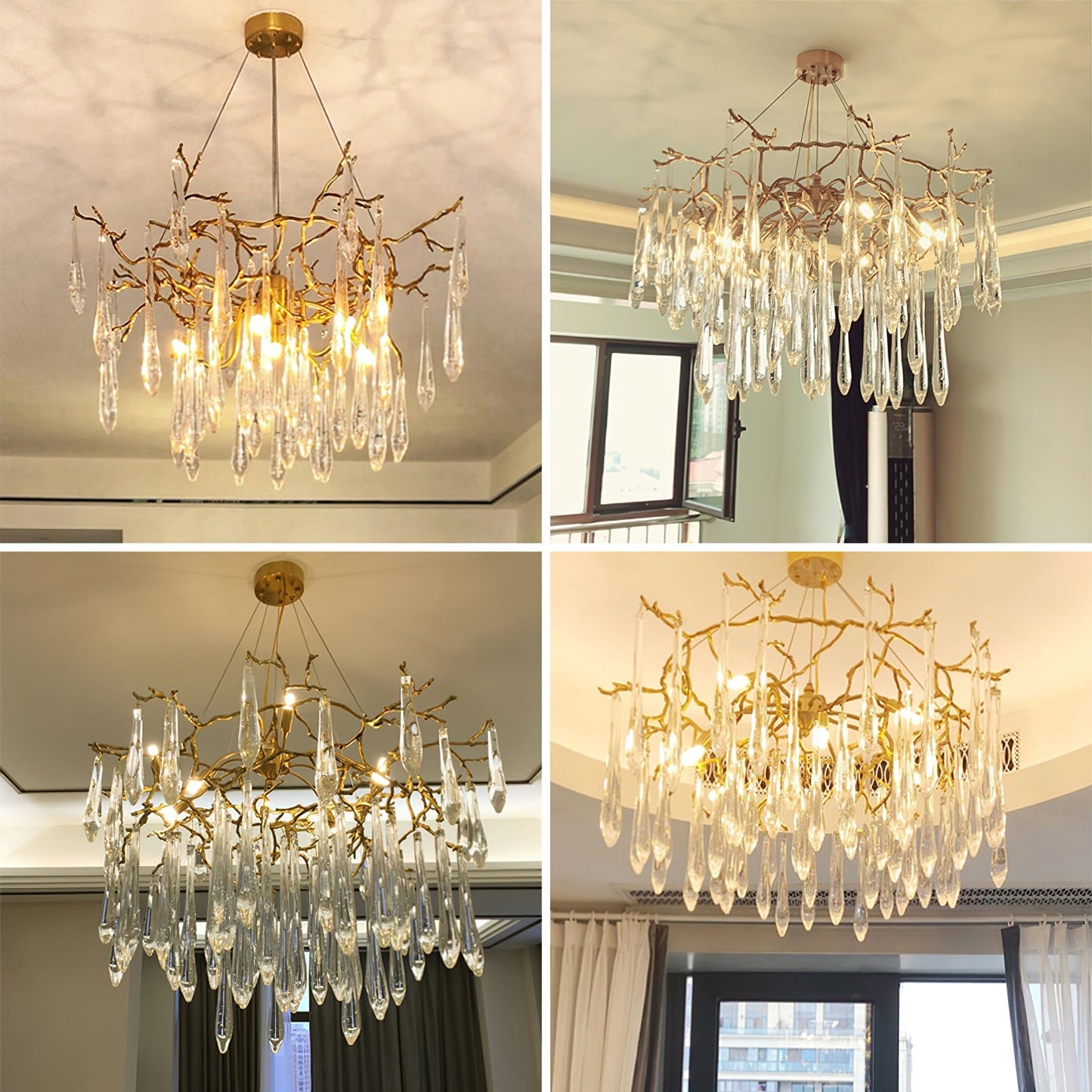 Icicle Crystal Chandelier