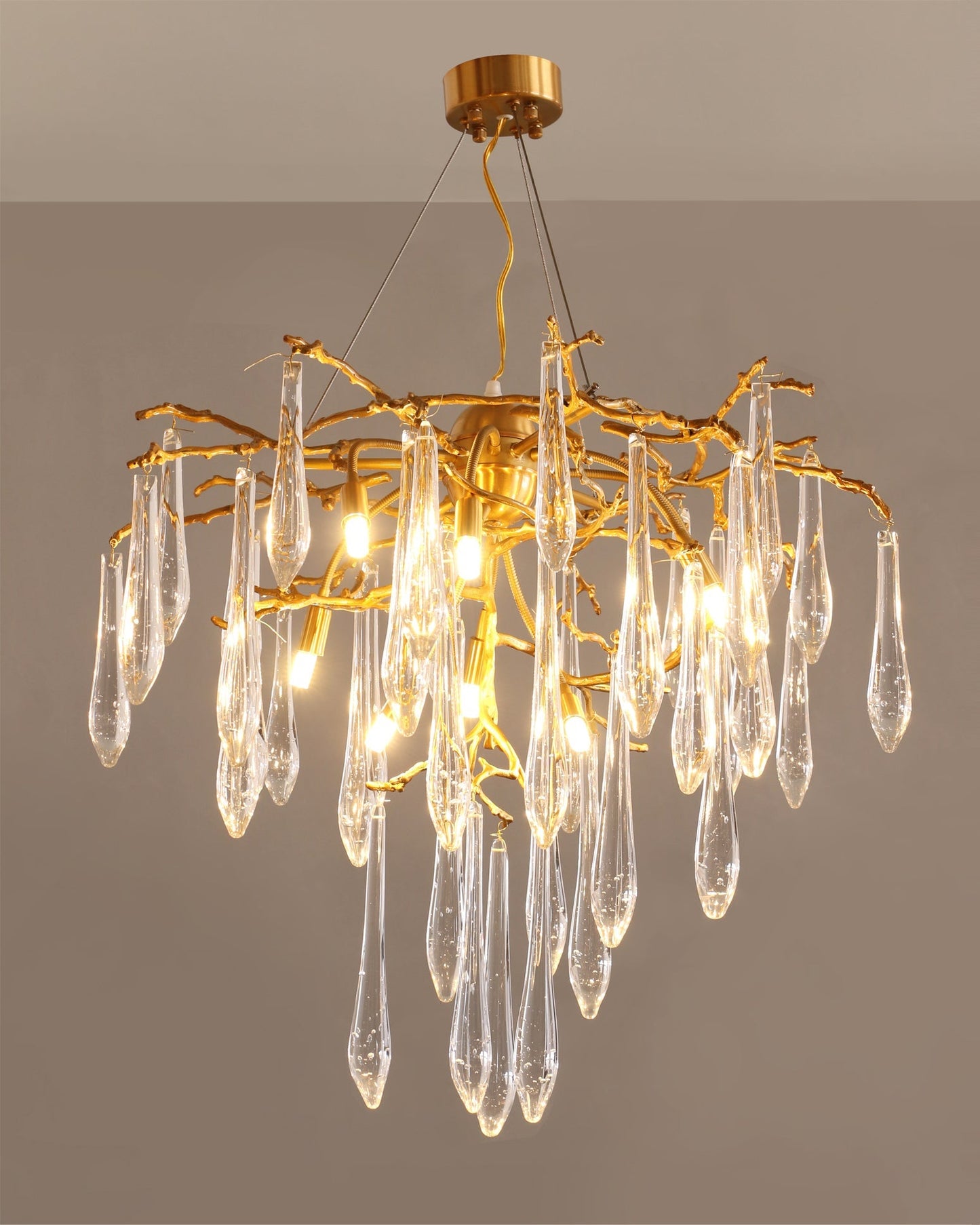Icicle Crystal Chandelier