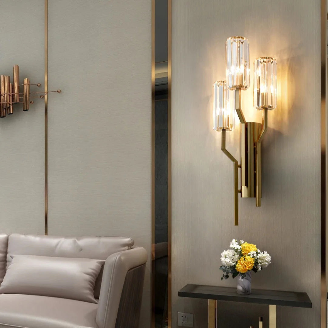 Irlin Trio Crystal Wall Lamp