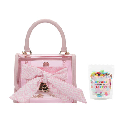 Bow On The Go Clear Crossbody Handbag
