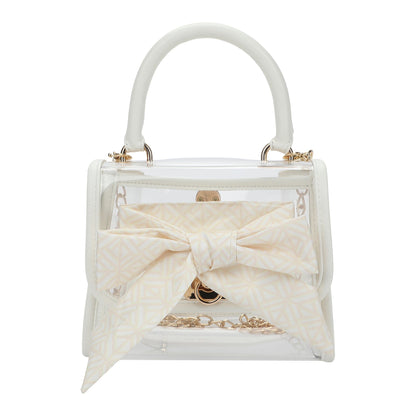 Bow On The Go Clear Crossbody Handbag