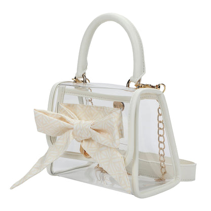 Bow On The Go Clear Crossbody Handbag