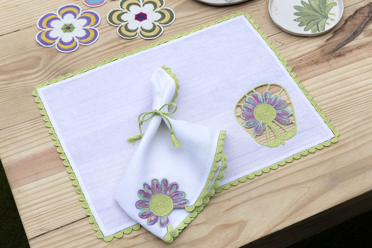 Hand Crochet Placemats 14" x 18" (Set of 4)