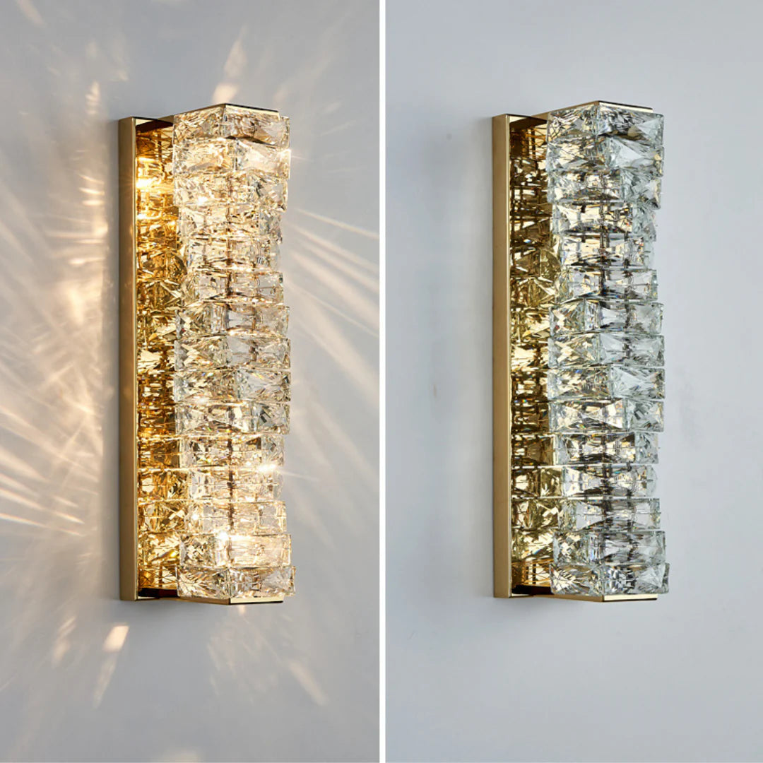 Crystal Laminated Wall Light