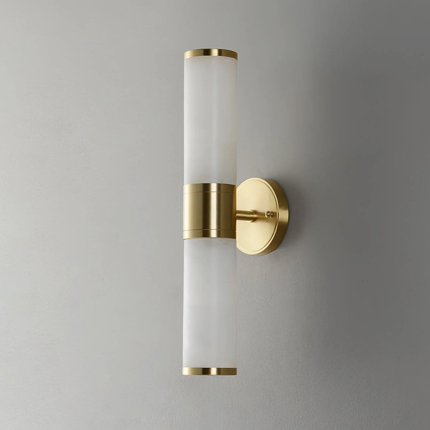 Alabaster Lampatron Cylindrical Wall Lamp