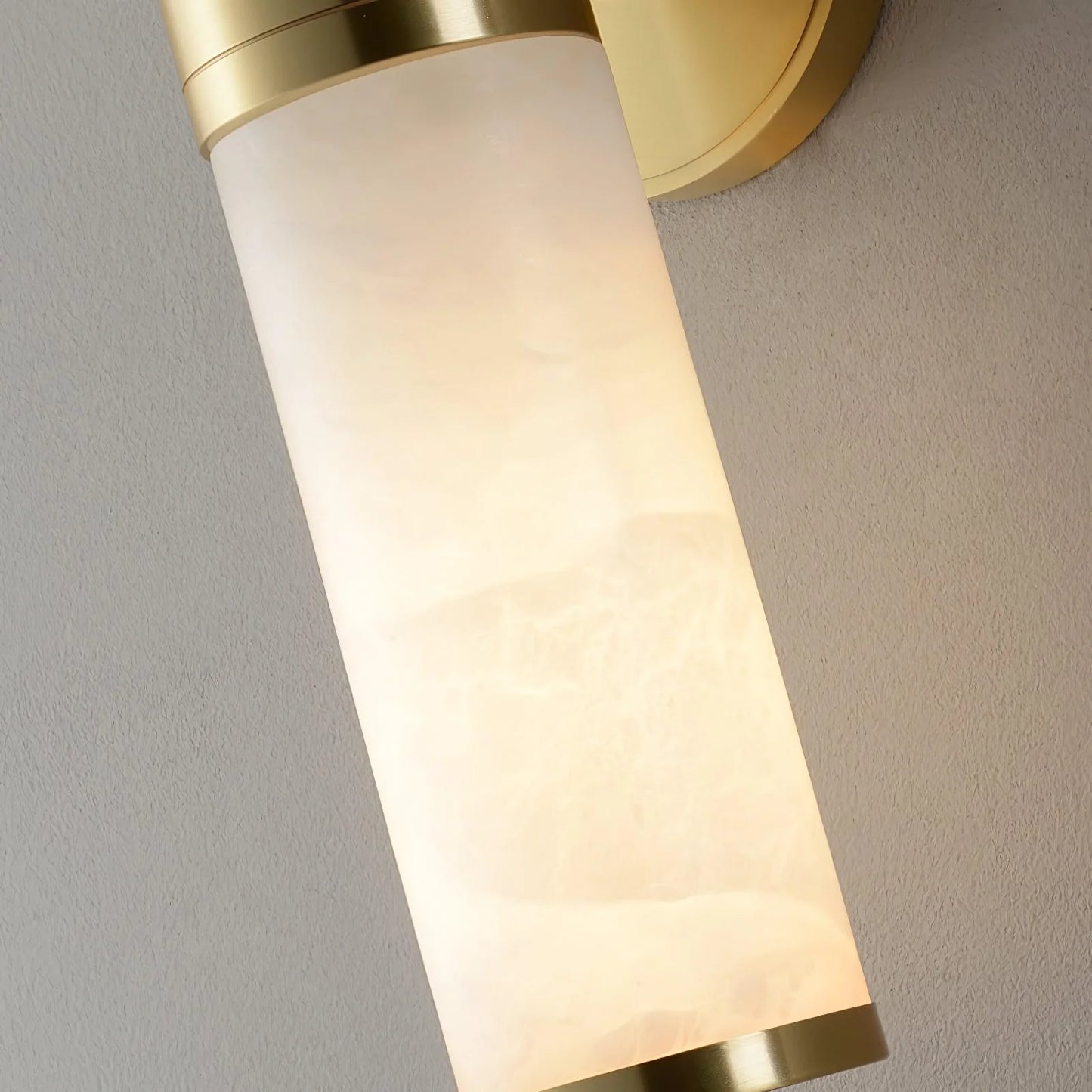 Alabaster Lampatron Cylindrical Wall Lamp