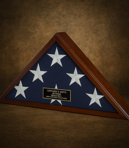 Best Seller Flag Display Case American Made, Large flag case - Fit 3' x 5' Flag.