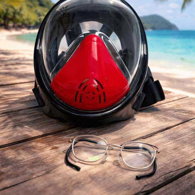 Maskoptix Prescription Diving Glasses EAB-16-Matte Gold