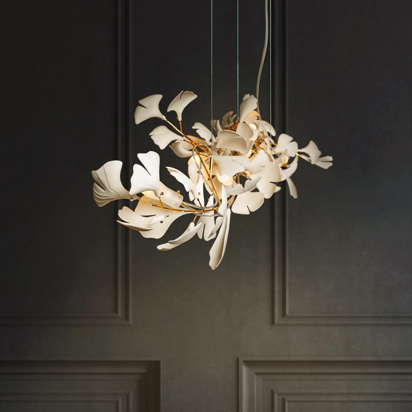 Gingko Ceramic Chandelier G