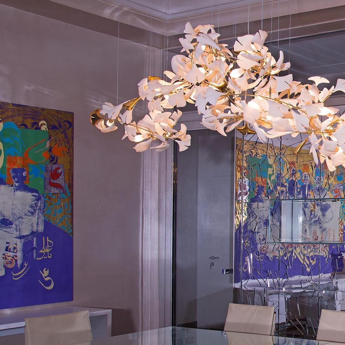 Gingko Ceramic Chandelier G