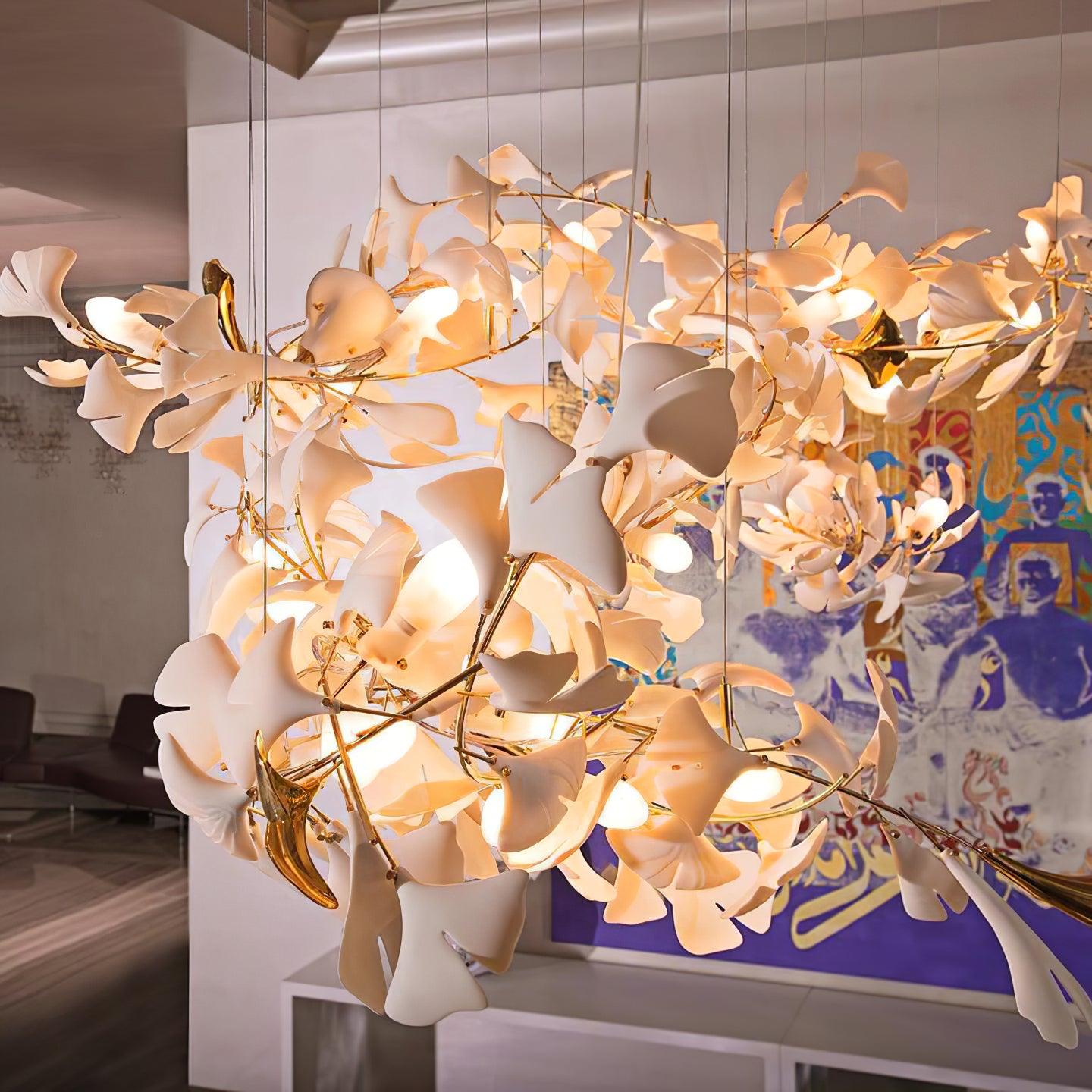 Gingko Ceramic Chandelier G