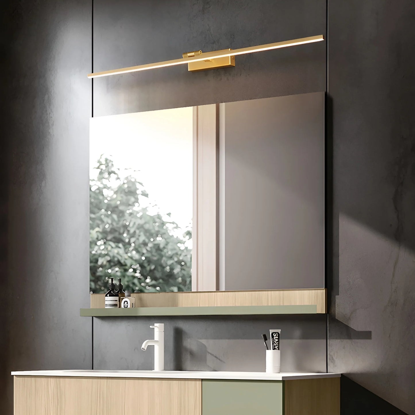 Linear Bathroom Wall Light