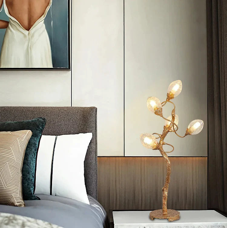 Lotus Brass Table Lamp
