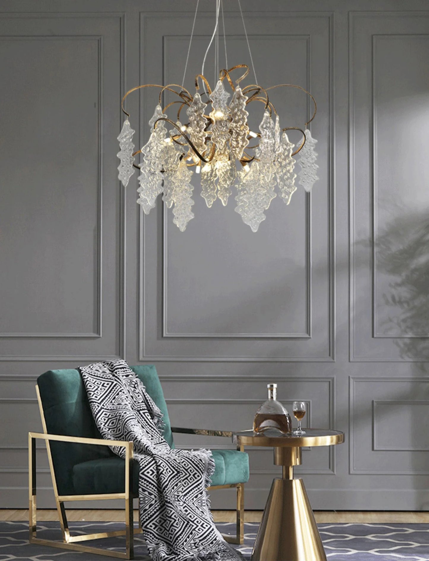 Luxury Niagara Round Glass Chandelier