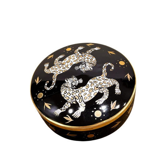 Maenad Glazed Porcelain Round Box