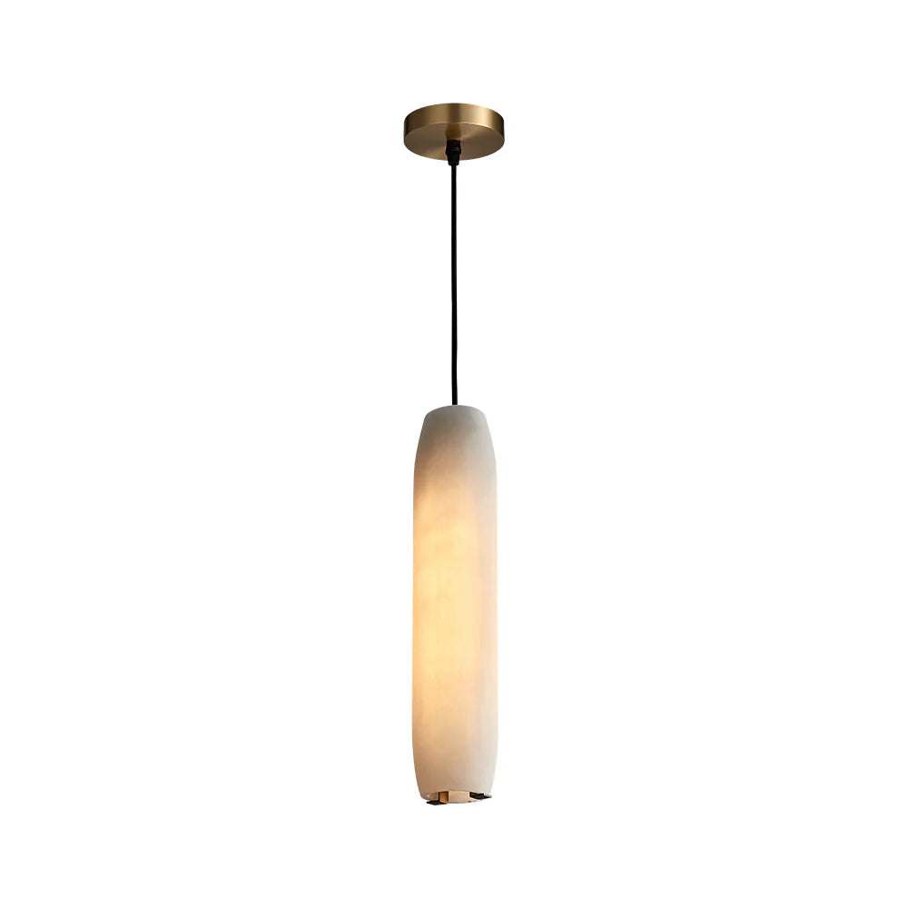 Alabaster Flute Pendant Light