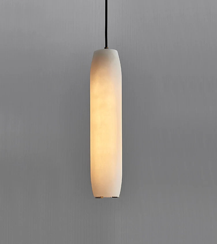 Alabaster Flute Pendant Light