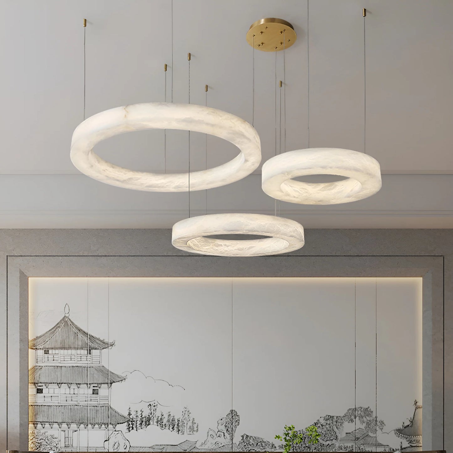 Marika Alabaster Pendant Lamp